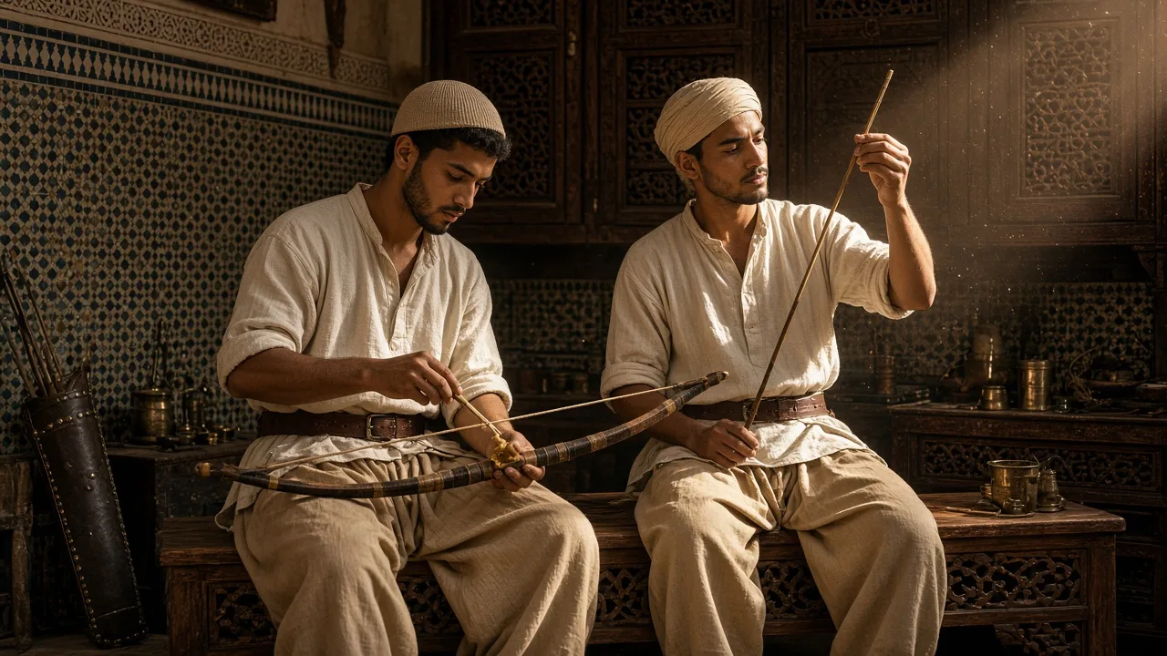 رفاق يعملون في العُدّة
