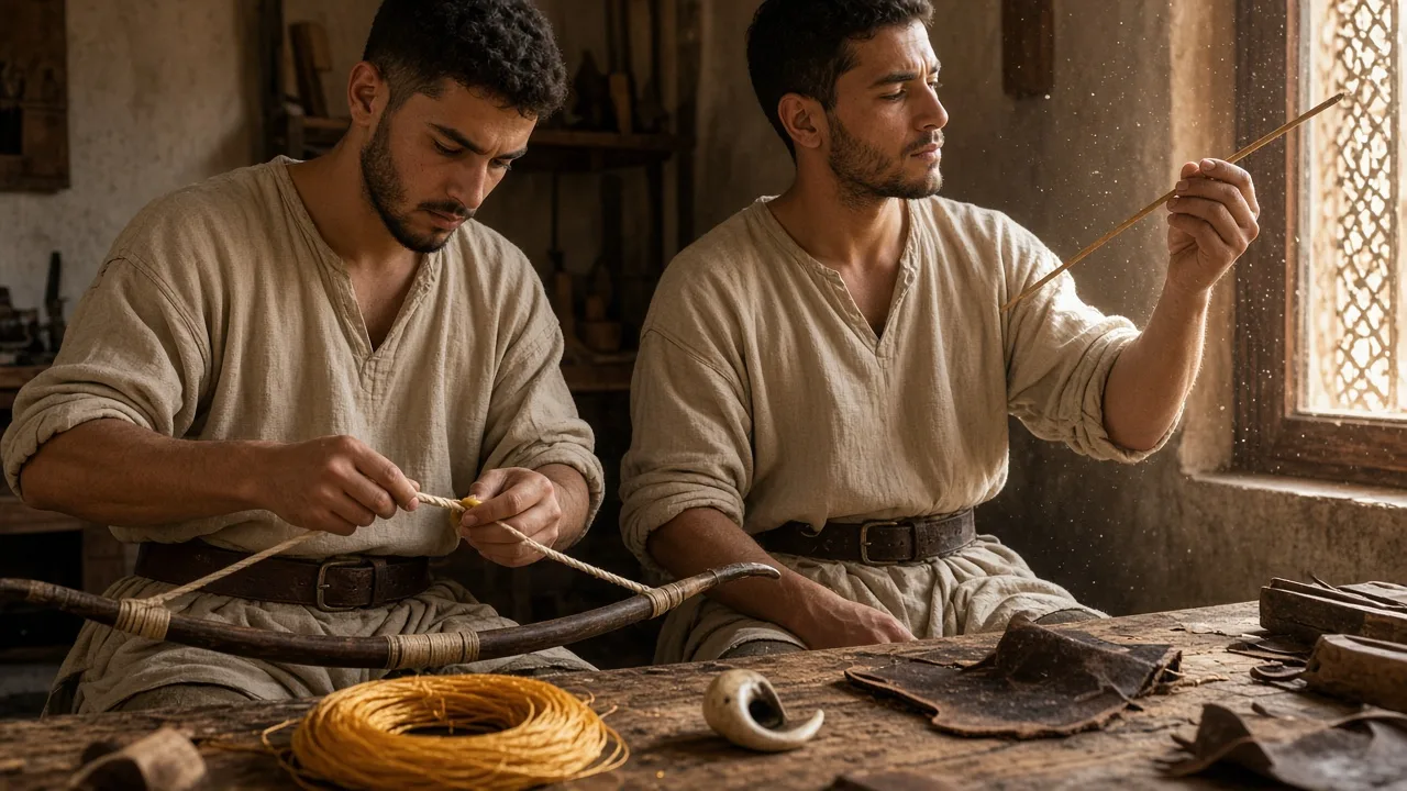 رفاق يعملون في العُدّة