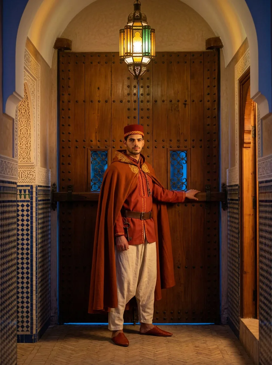 Le bawwab ferme le portail du Riad après l’isha