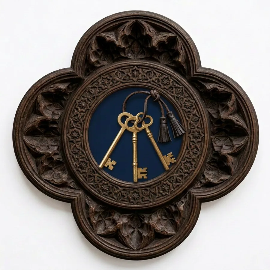 L’emblema del sanduq — le tre chiavi