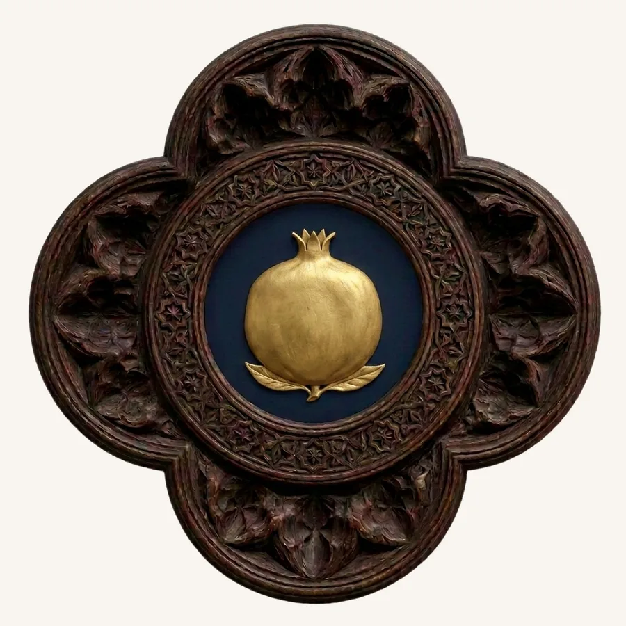 L’emblema del giardino — la melagrana