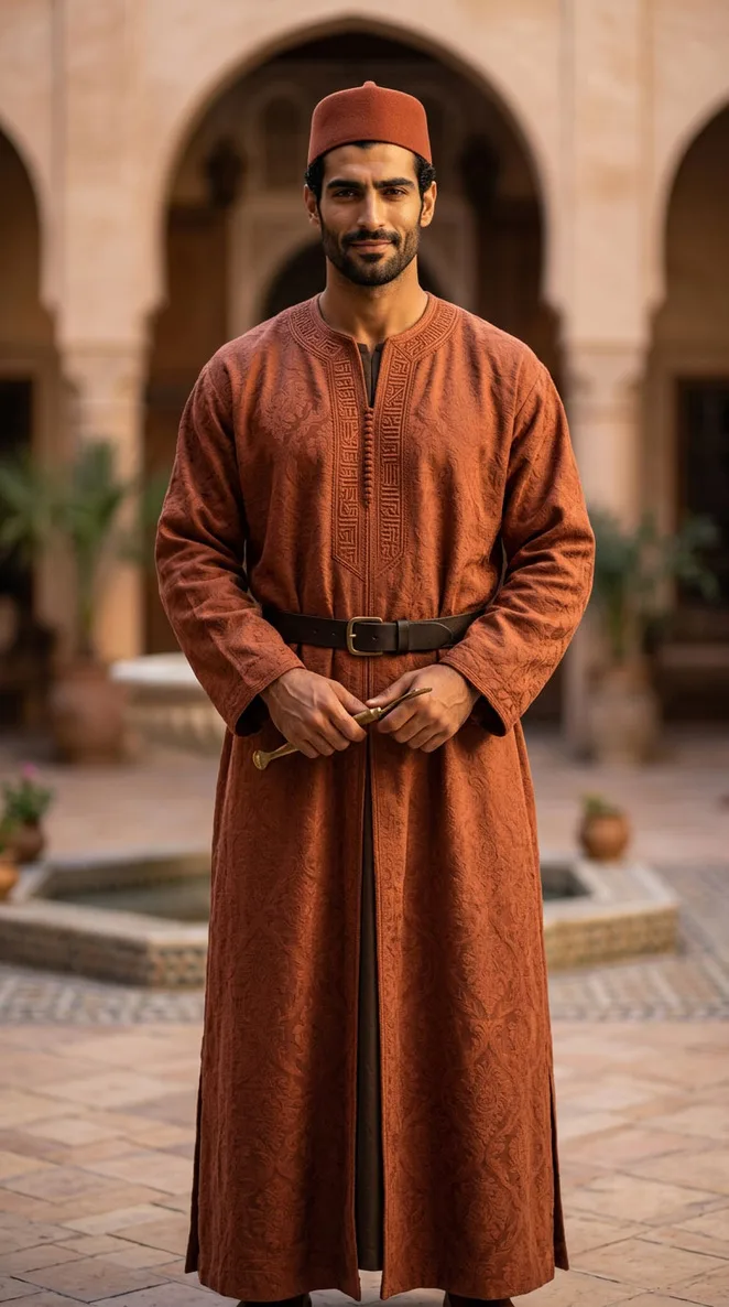 L’habit de damas rouille du muʿallim