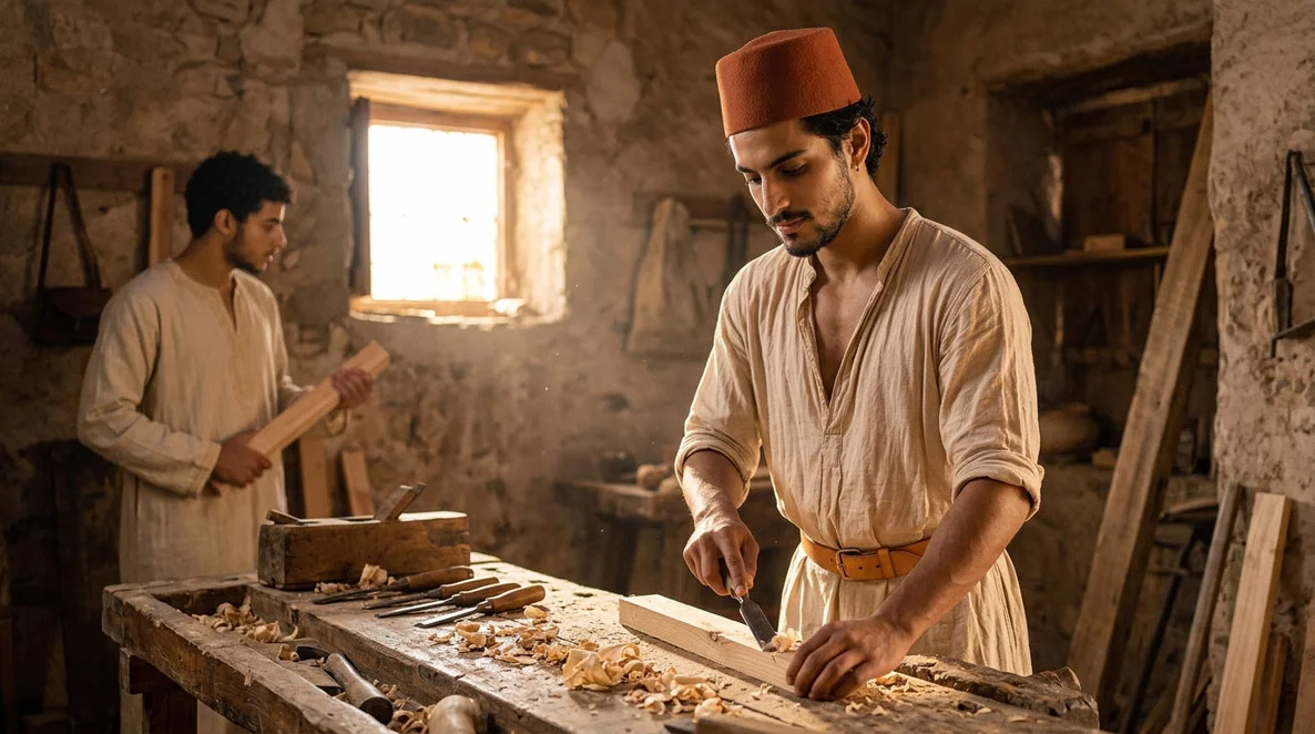 La coiffe rouille à l’atelier