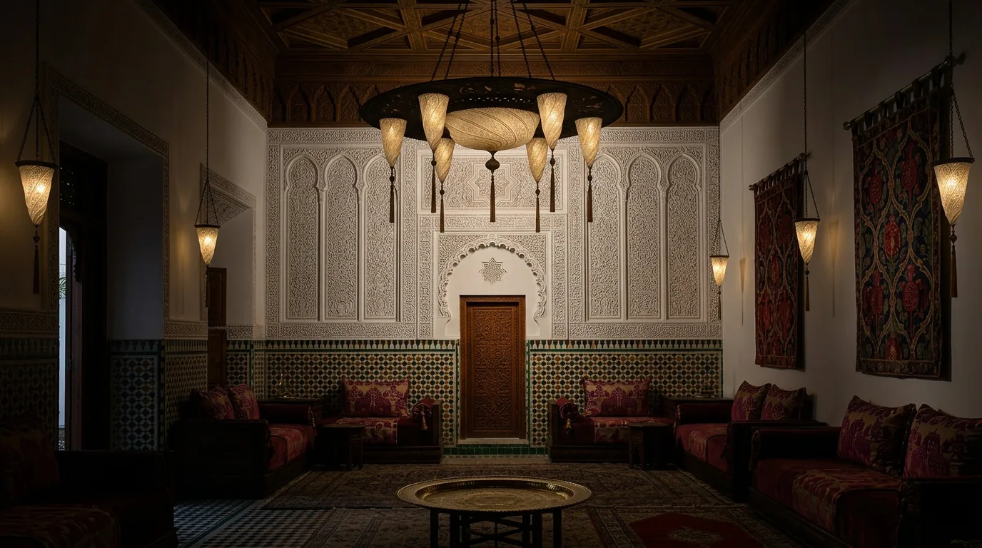 La sala delle lanterne della foresteria