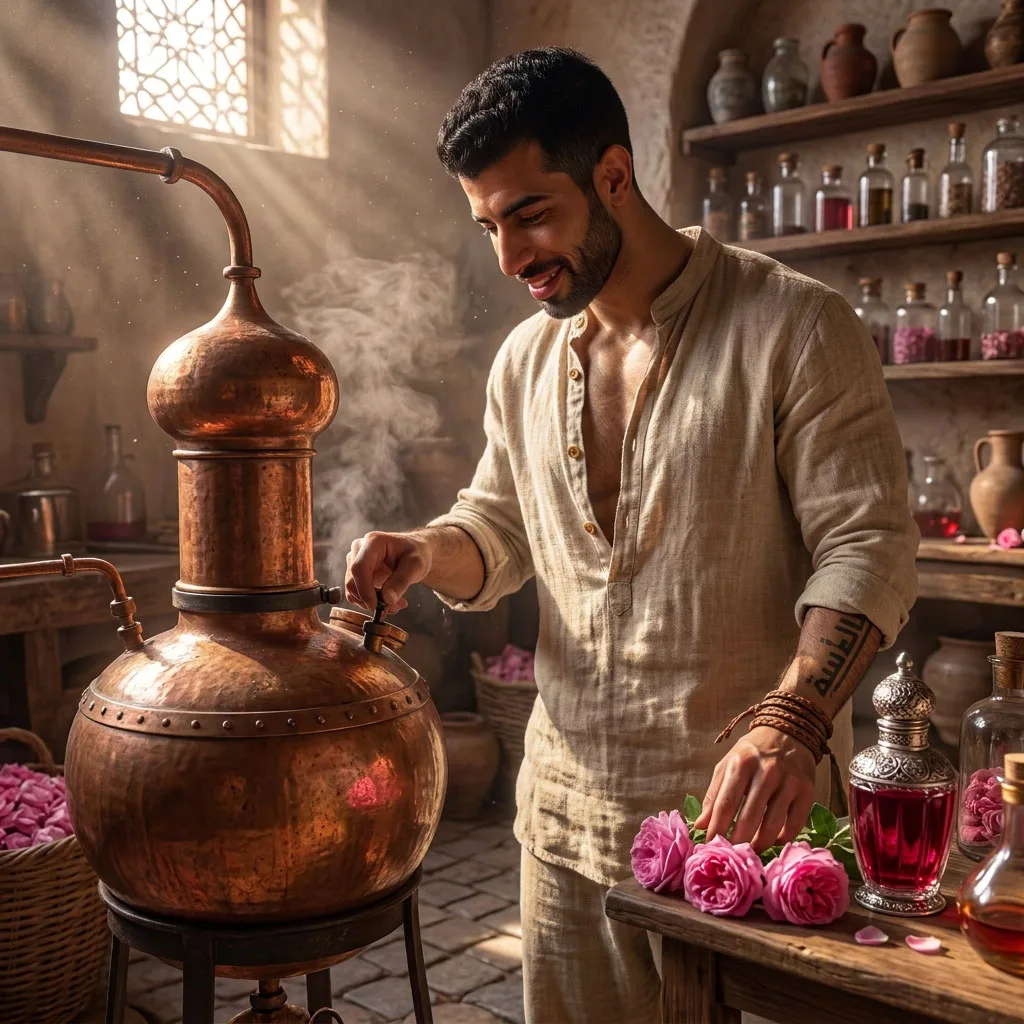 Parfum de rose damascène