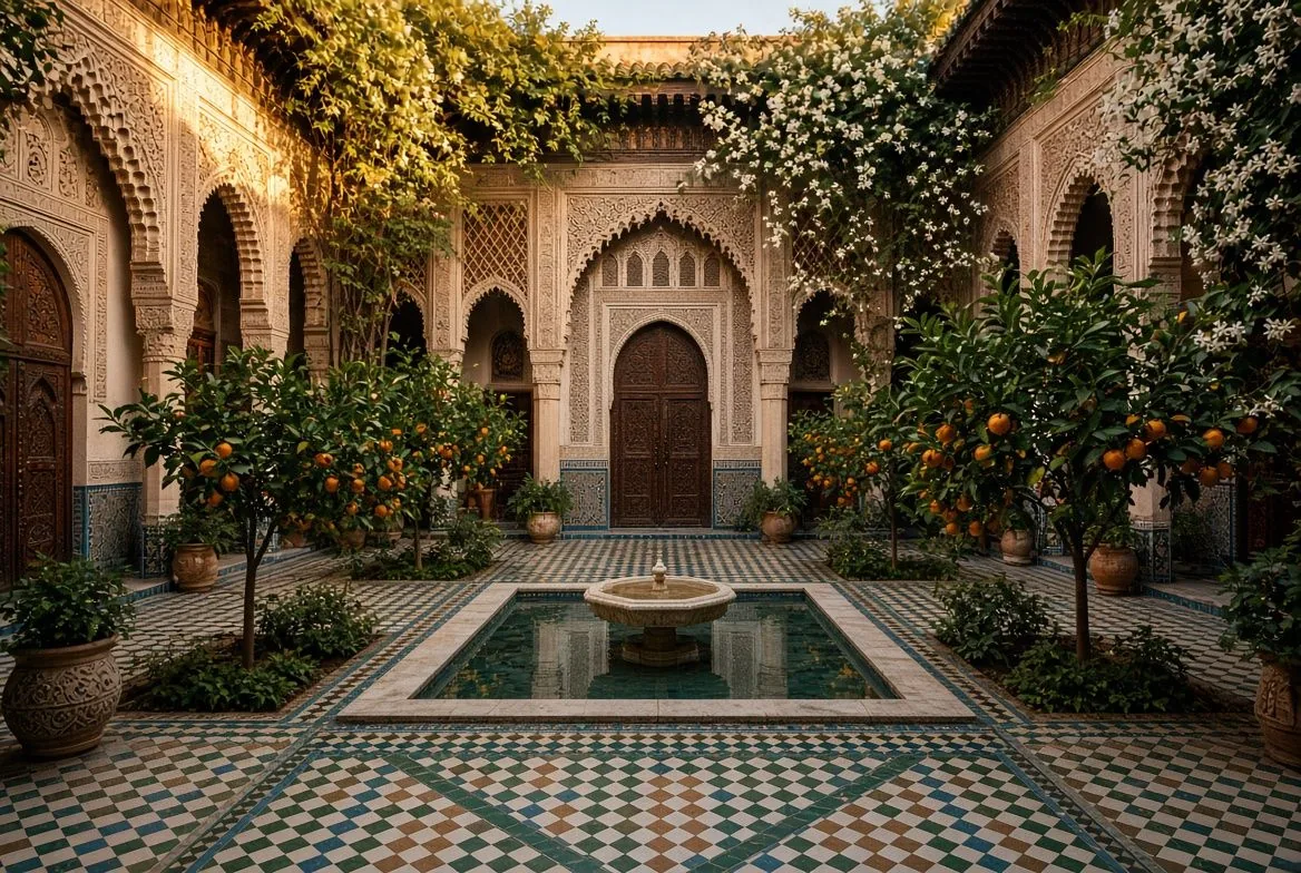 Patio e giardino — lo spazio ordinato della vita comune